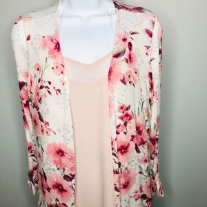 VANITY cardigan with lace accented back